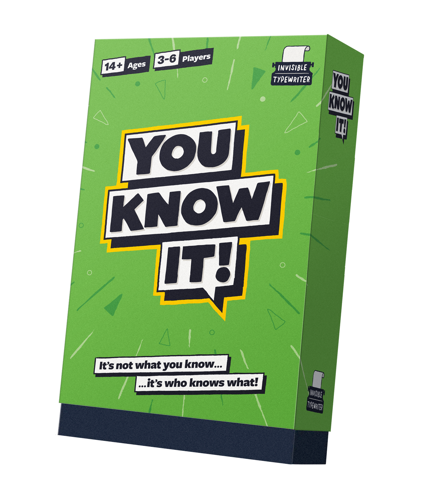 Green box of 'You Know It!' game with text and logo.