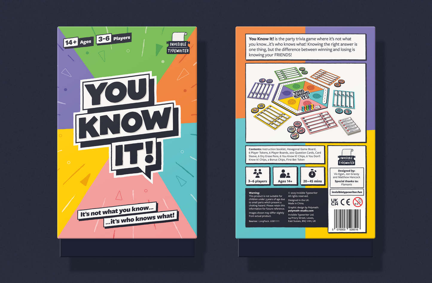 You KNow It! packaging with colorful design and text on a dark background